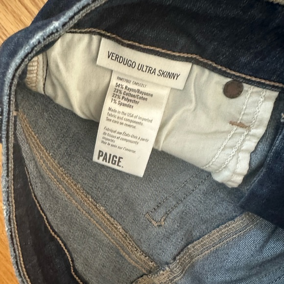 Paige Verdugo Ultra Skinny Jeans size 27 - Picture 4 of 5
